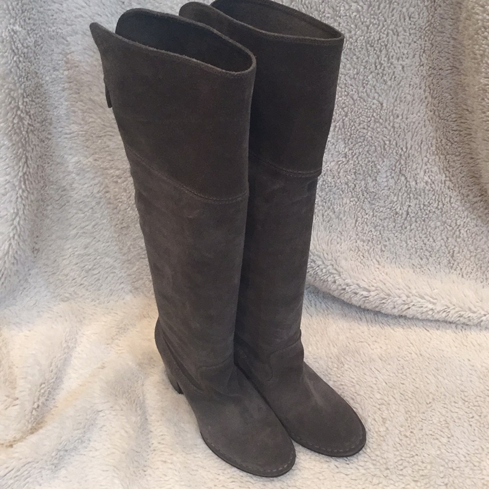 Frye Clara Over the Knee Boot in Smoke